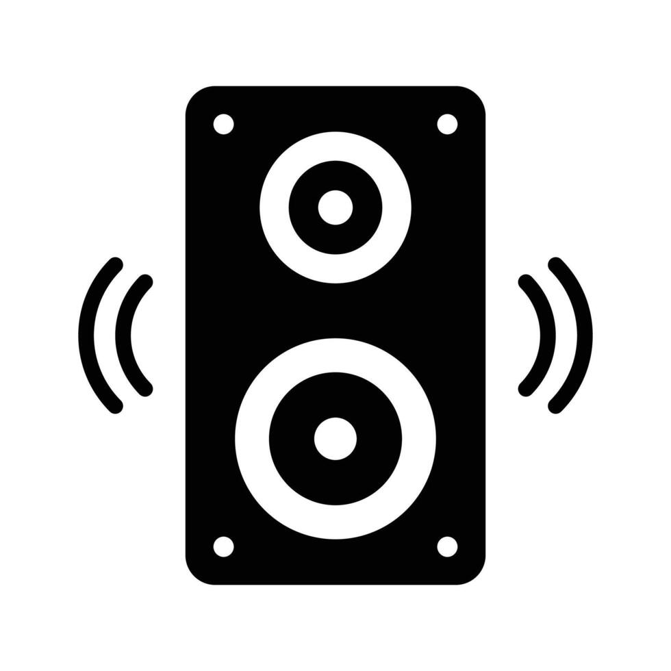 Speaker icon symbolizing sound, audio, and broadcast communication vector