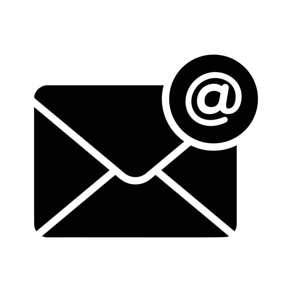 Envelope icon symbolizing email and digital communication vector