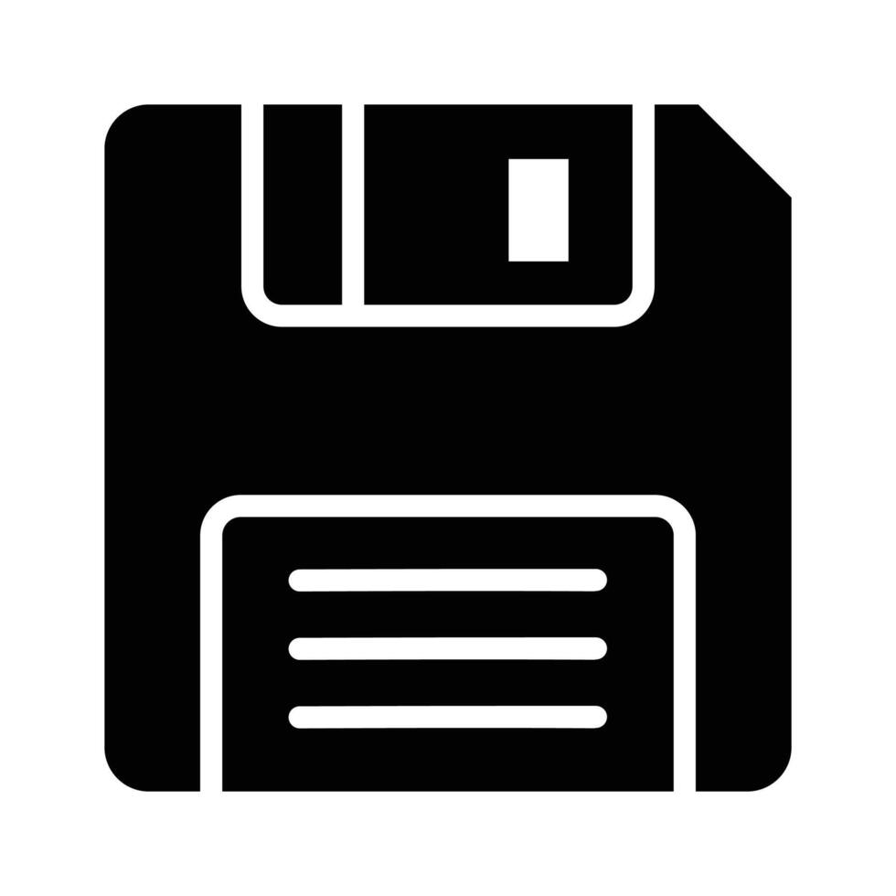 Floppy disk icon representing traditional data storage and sharing vector