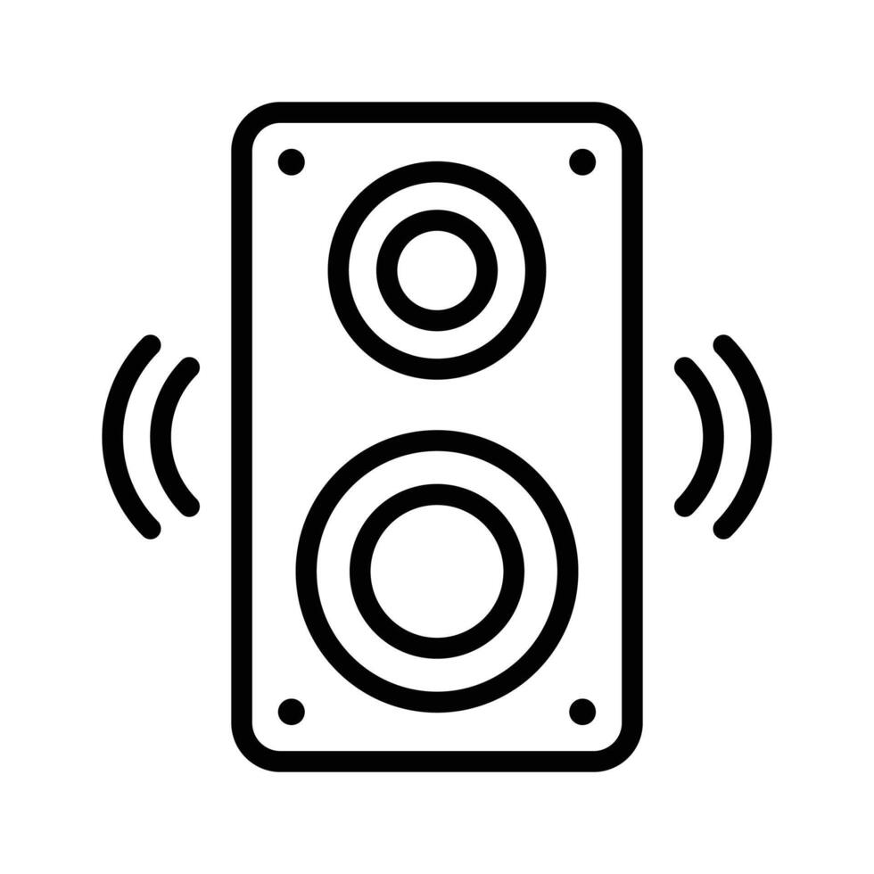 Speaker icon symbolizing sound, audio, and broadcast communication vector