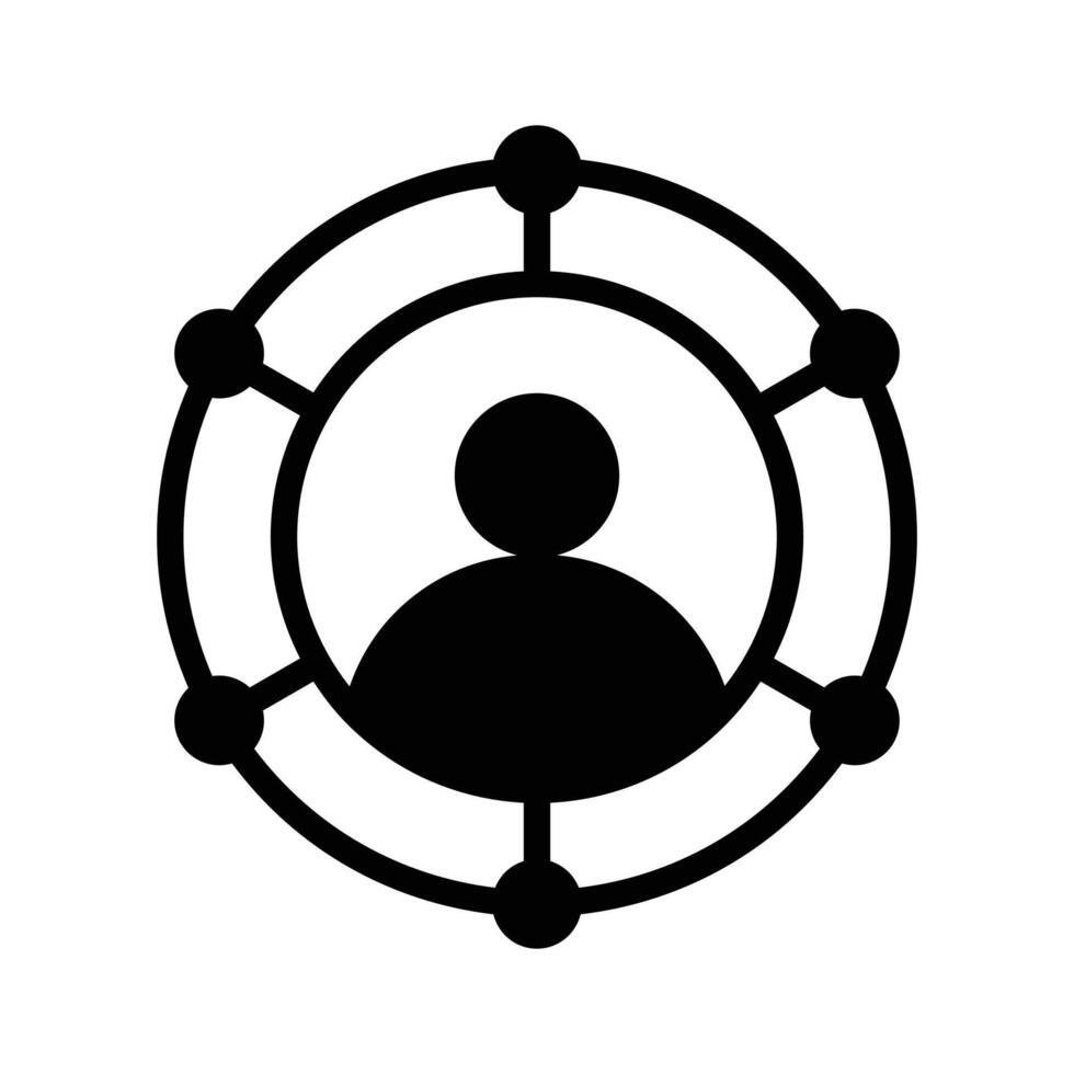 User insights icon representing data analysis and feedback communication vector