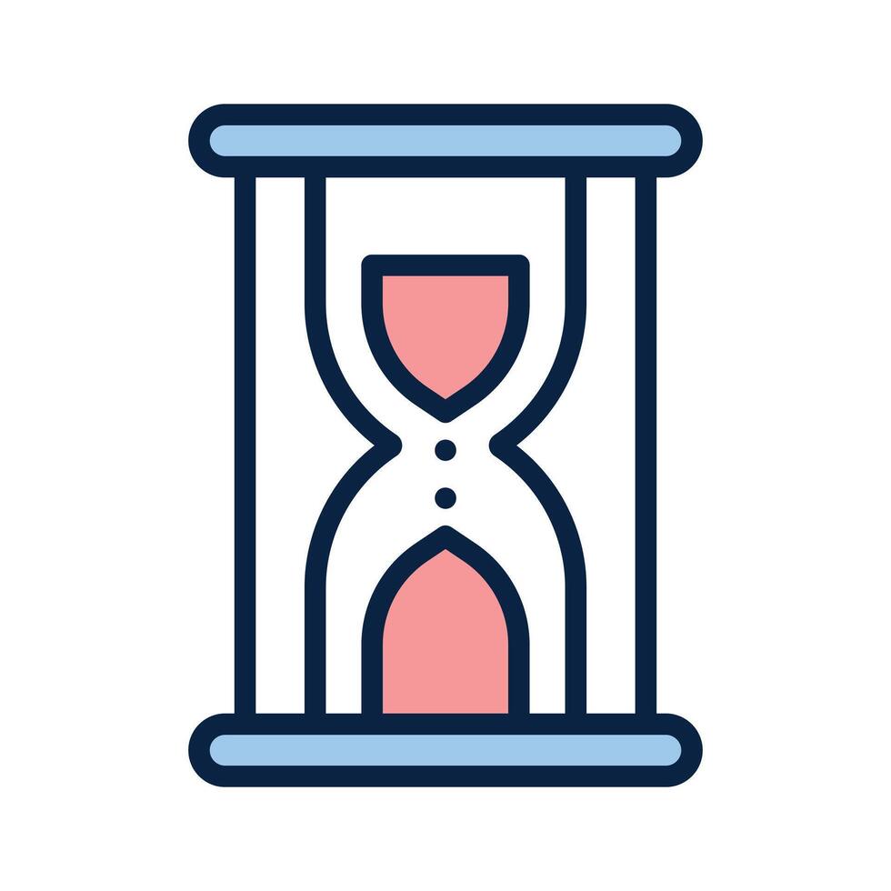 Hourglass icon symbolizing time running out or countdowns vector