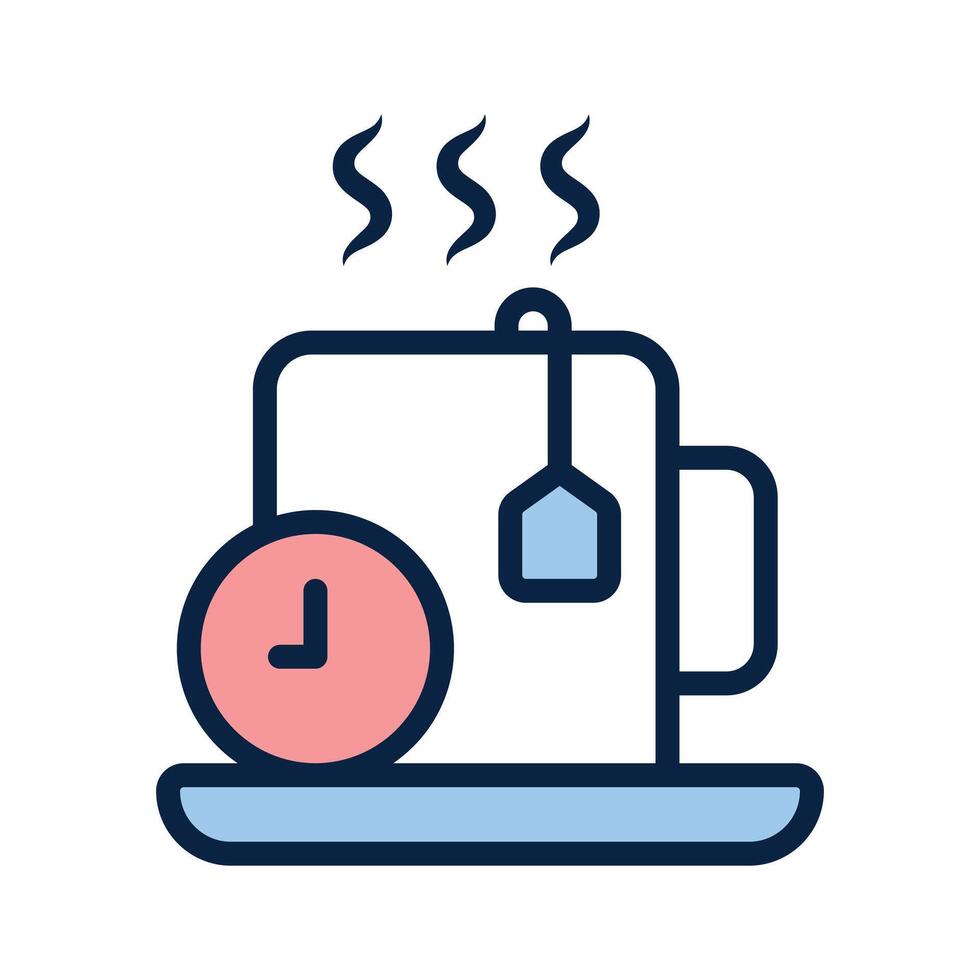 Grab this amazing icon of tea time in modern style vector