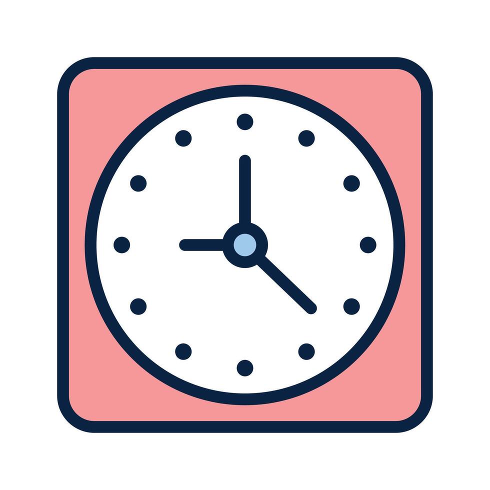 Get this amazing icon of wall clock in modern vector