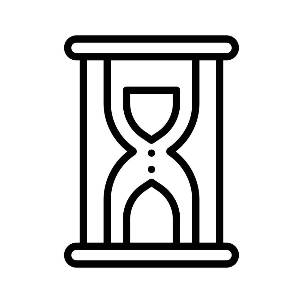 Hourglass icon symbolizing time running out or countdowns vector