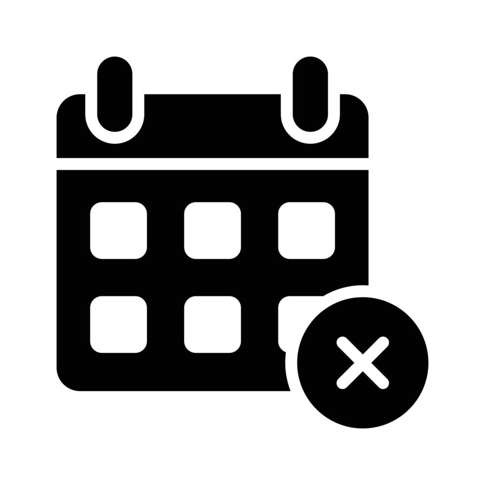 Grab this amazing icon of rejected calendar icon in trendy style vector