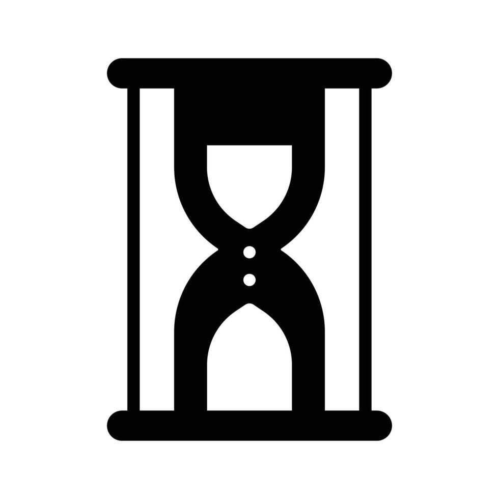 Hourglass icon symbolizing time running out or countdowns vector