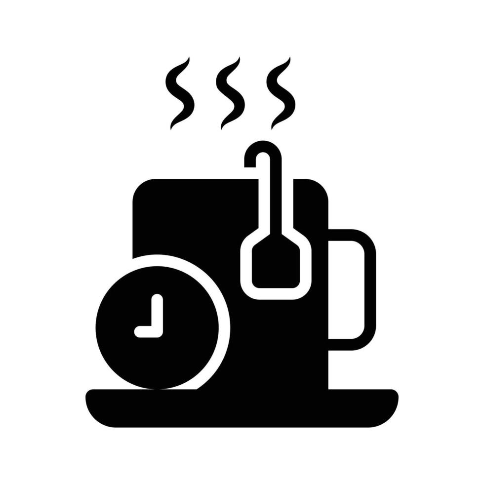 Grab this amazing icon of tea time in modern style vector