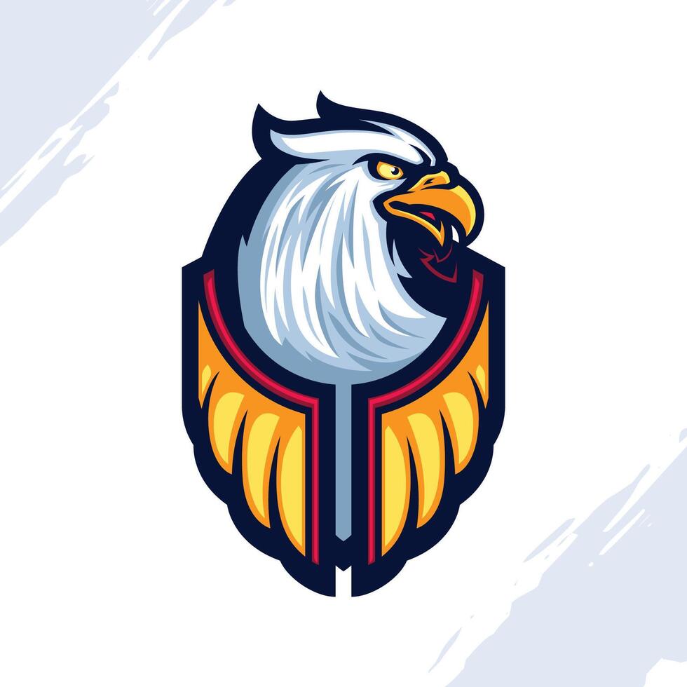 Bald Eagle Head Mascot Logo vector