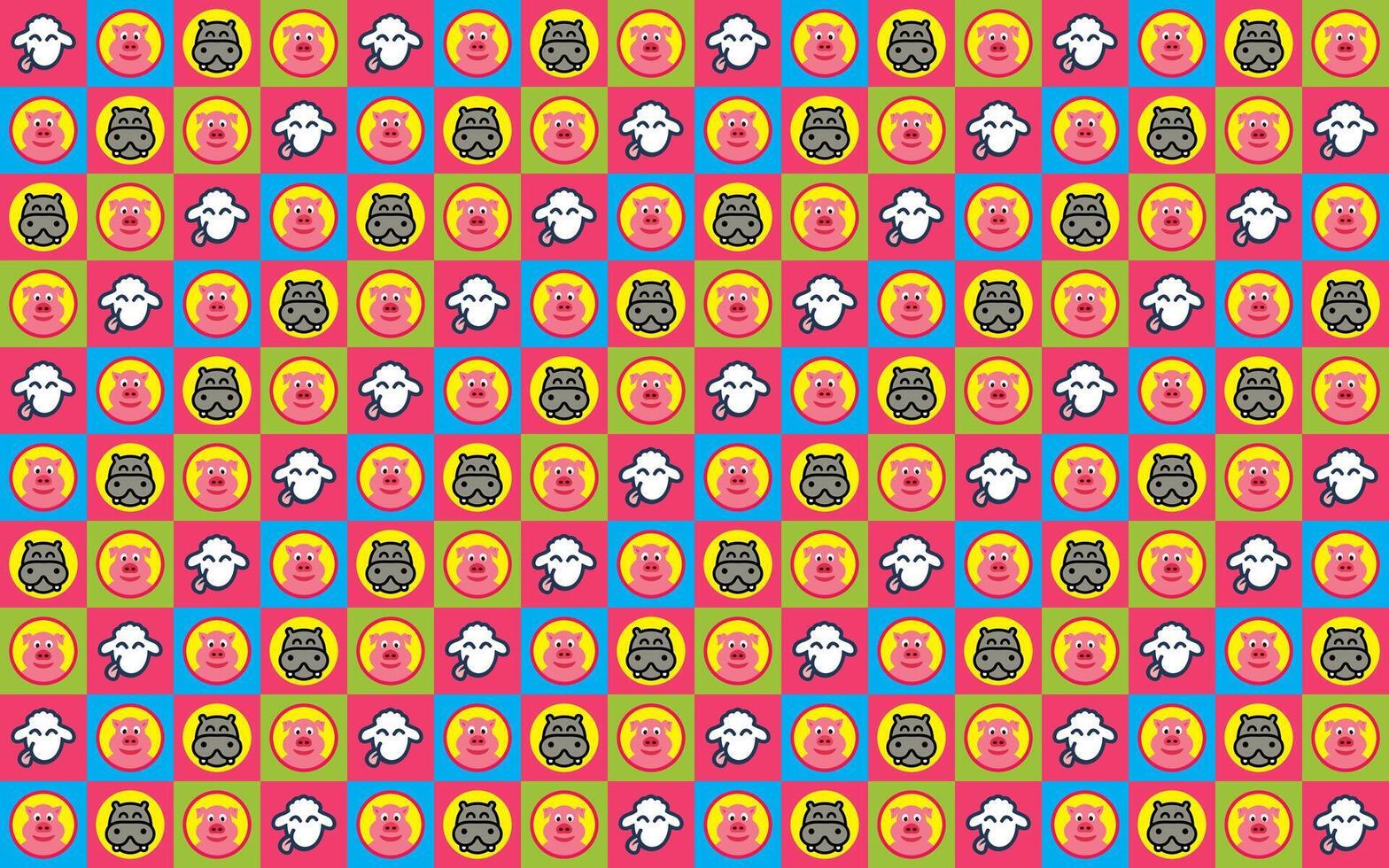 Animal Seamless Pattern Wrapping Paper design vector