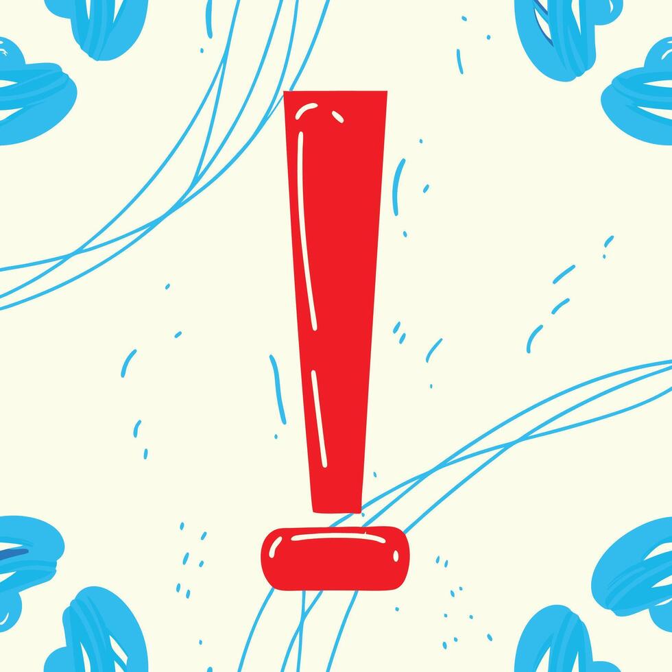 Exclamation Mark Red Alert Graphic Design vector