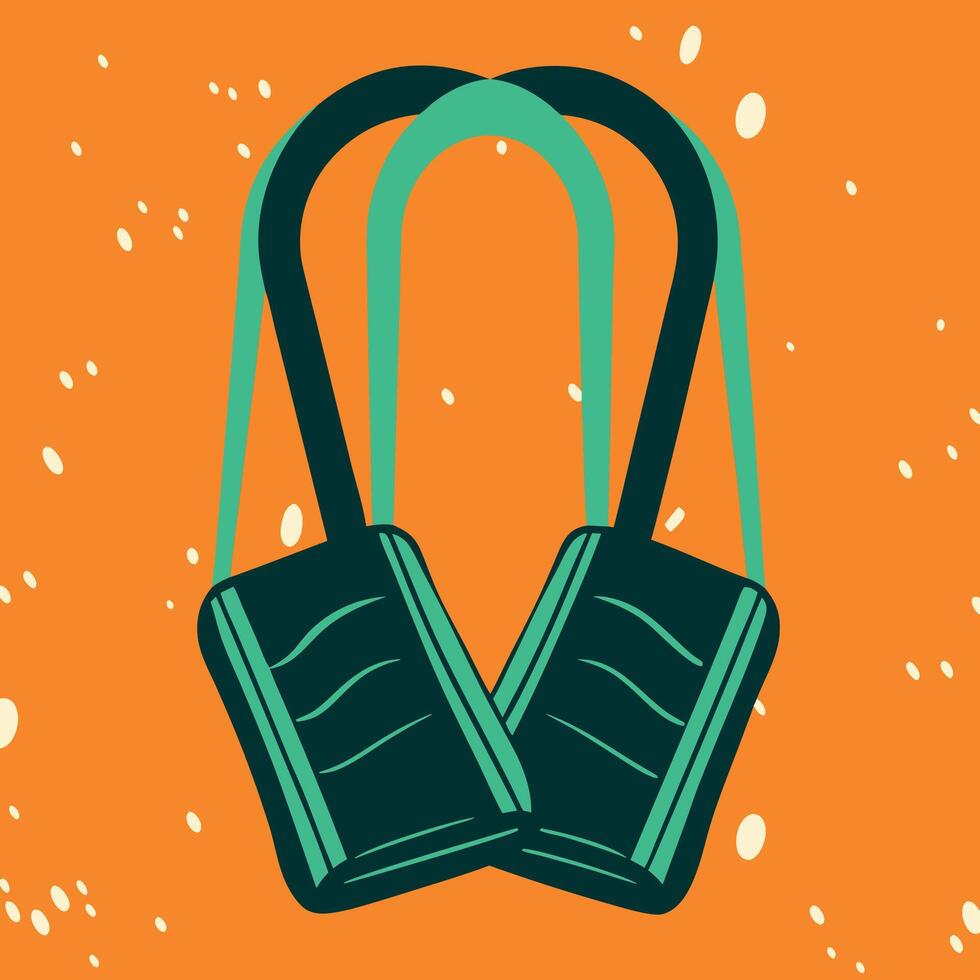 Abstract Teal and Dark Green Padlocks vector