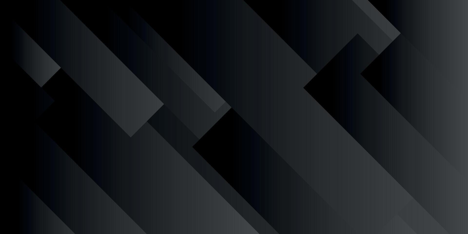 black gradient abstract geometric background vector