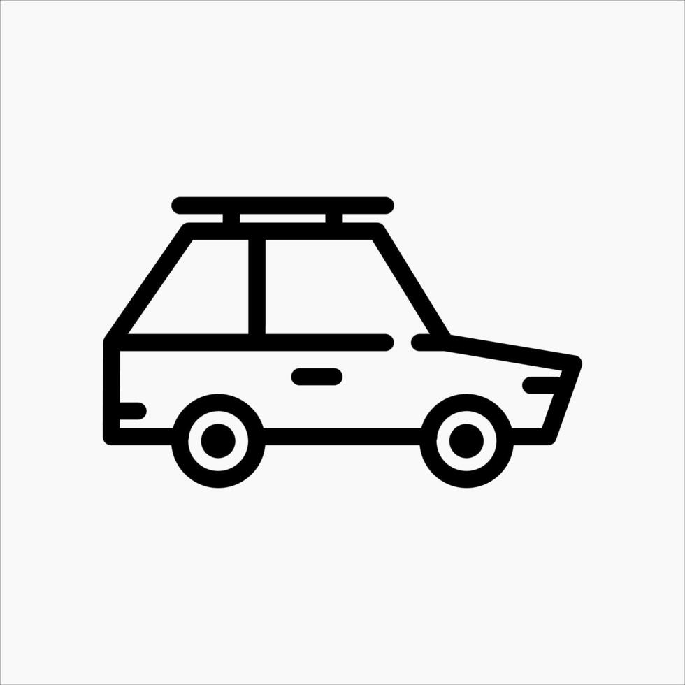 Design Illustration graphic of car icon with line style. Suitable for UI, mobile design, web design, etc vector
