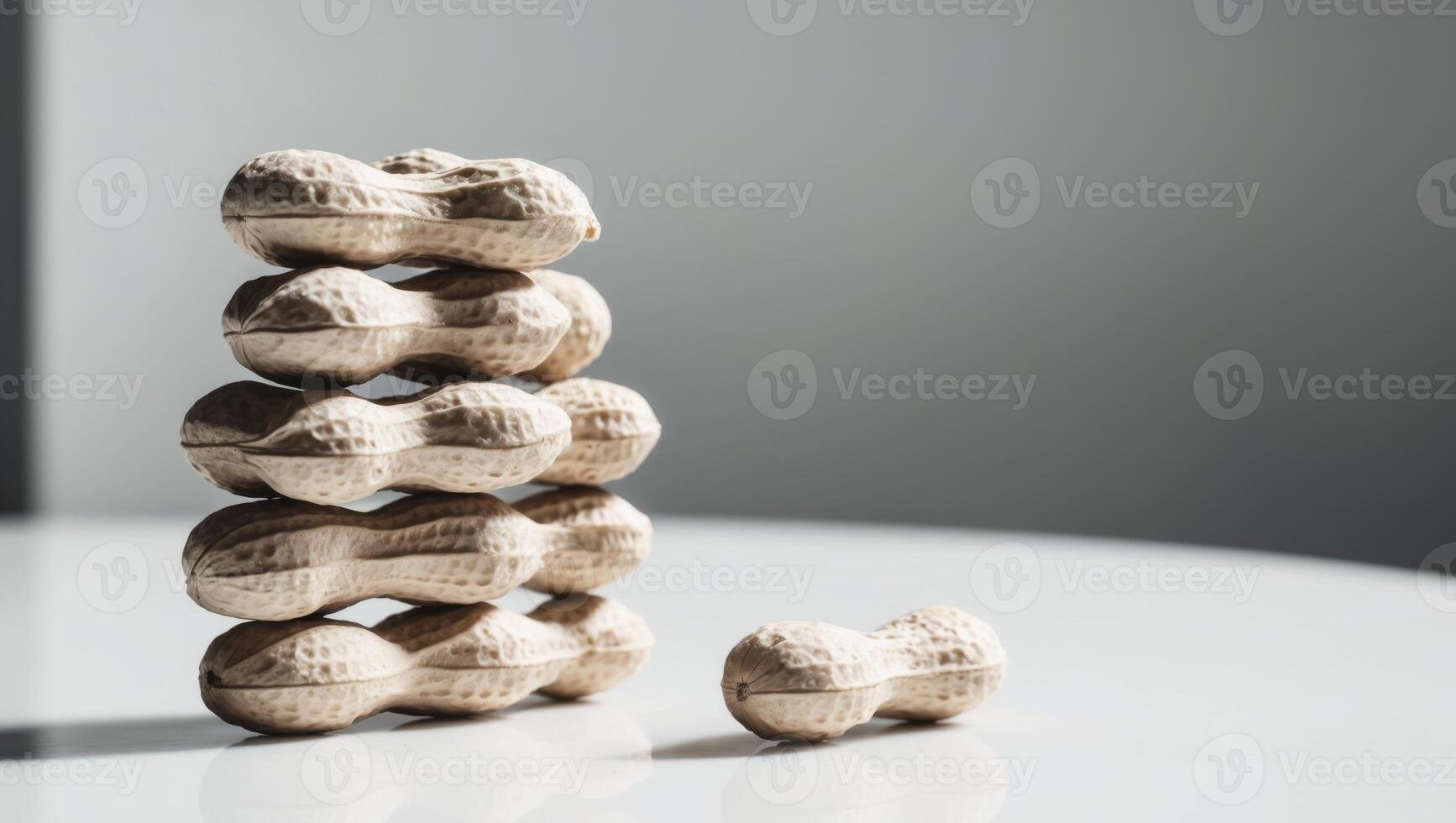 A stack of wooden blocks on a table photo