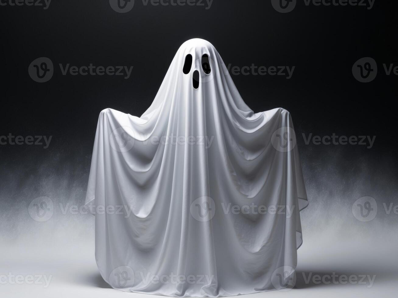 A ghostly white ghostly ghost with a black background photo
