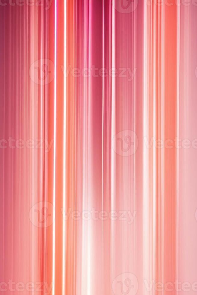Abstract pink and red light lines on a wall photo