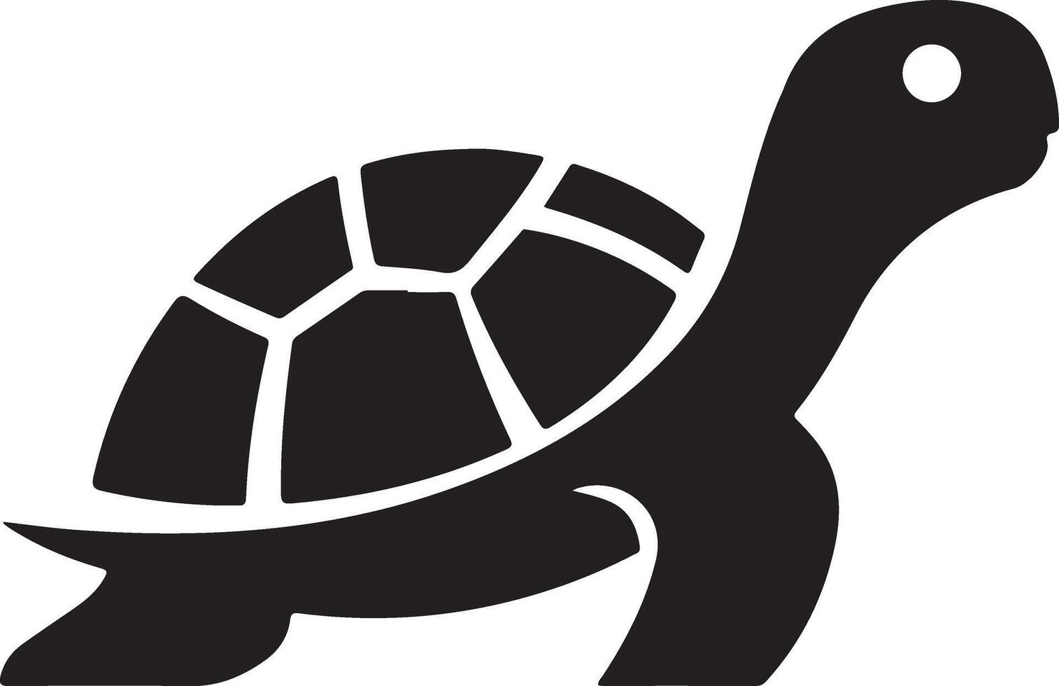 A Turtle logo icon silhouette style vector