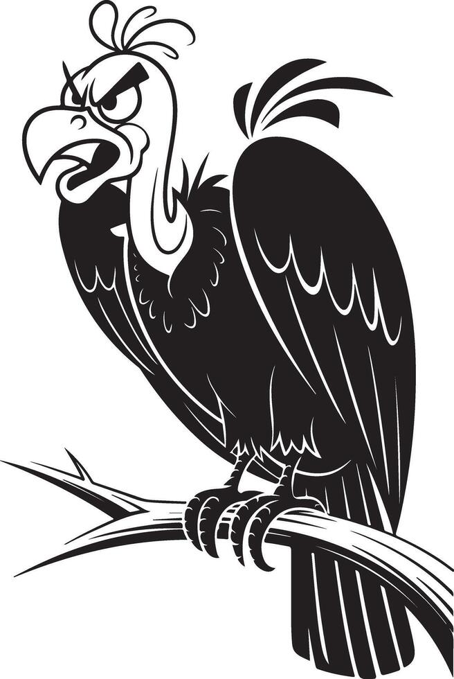 A minimalist cartoon image of an angry vector