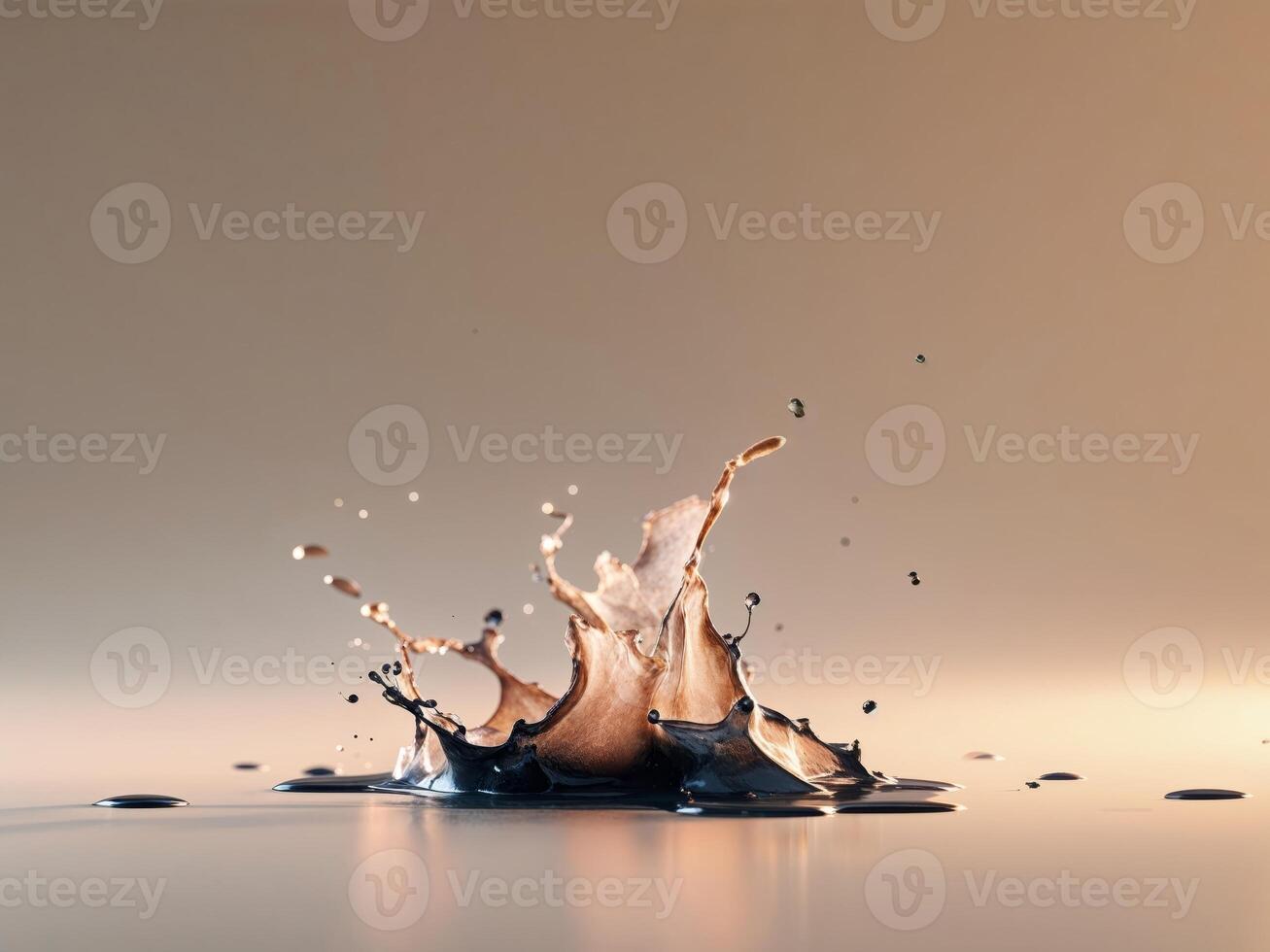 Gentle Ink Splash with Diffused Lighting Effects photo