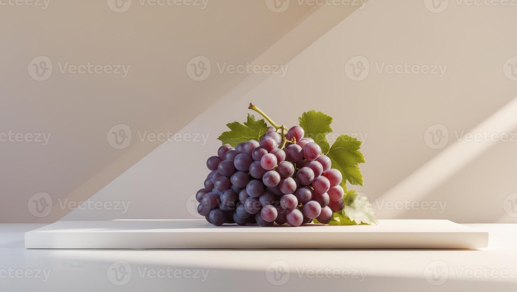 a close up of a bunch of grapes on a table photo