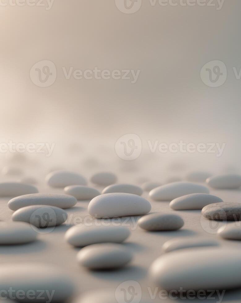 Gentle Gradient Pebble Background with Smooth Tones photo
