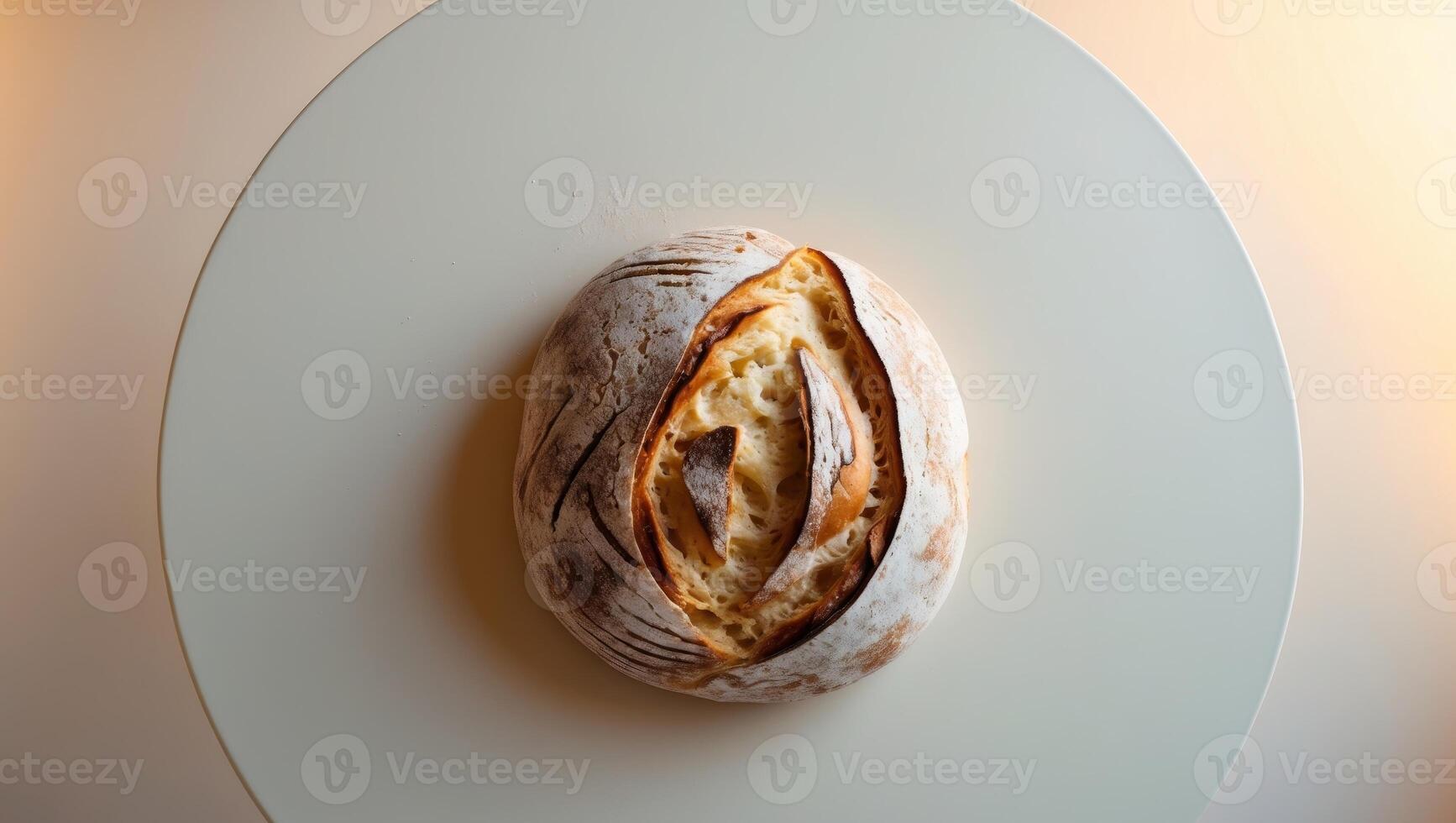 a close up of a loaf of bread on a table photo