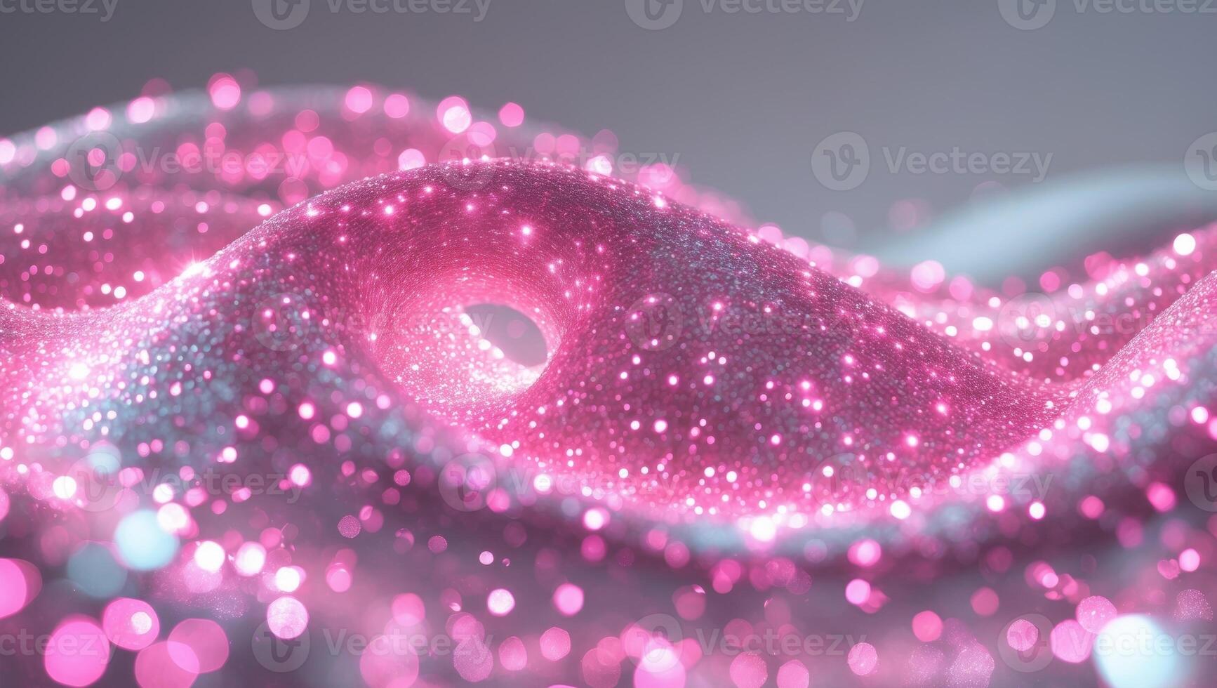 3d rendering of pink sparkles photo