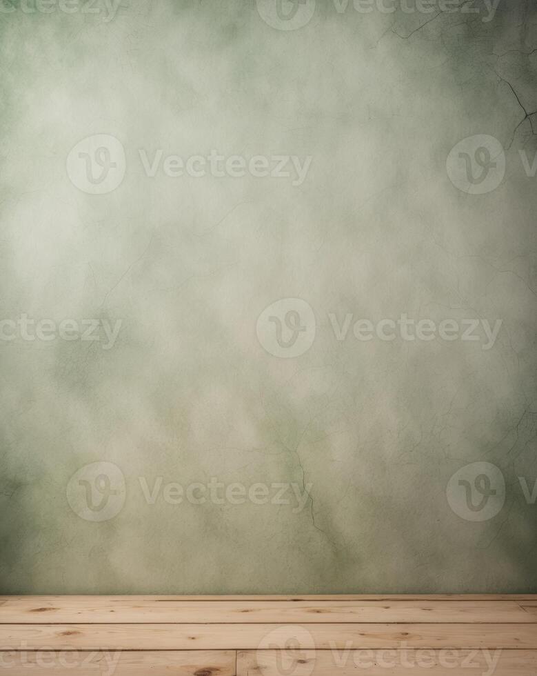 Light Green Textured Background with Wooden Surface for Display or Design photo