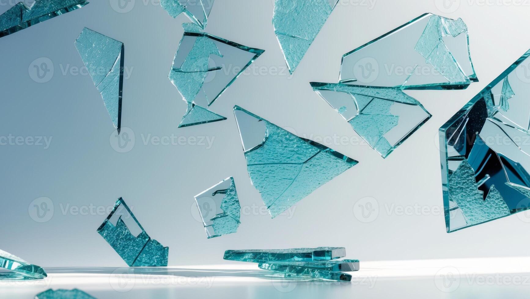 Shattered Glass Abstract Background Texture Image photo