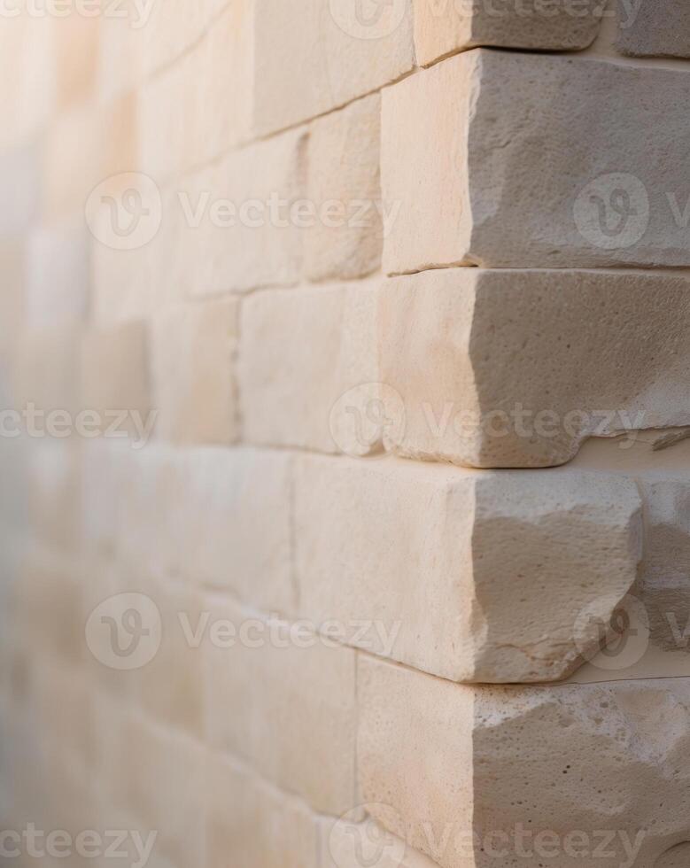Subtle Gradient Stone Wall with Soft Lighting Tones photo
