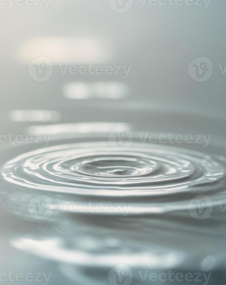 Water ripple with a circular shape photo
