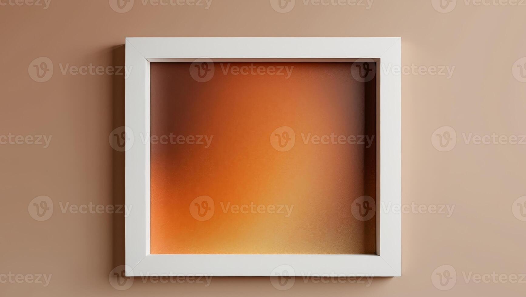there is a brown and orange background with a white border photo