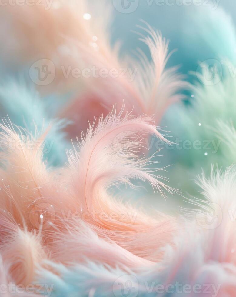 Vibrant Pastel Watercolor Background with Soft Blended Hues photo