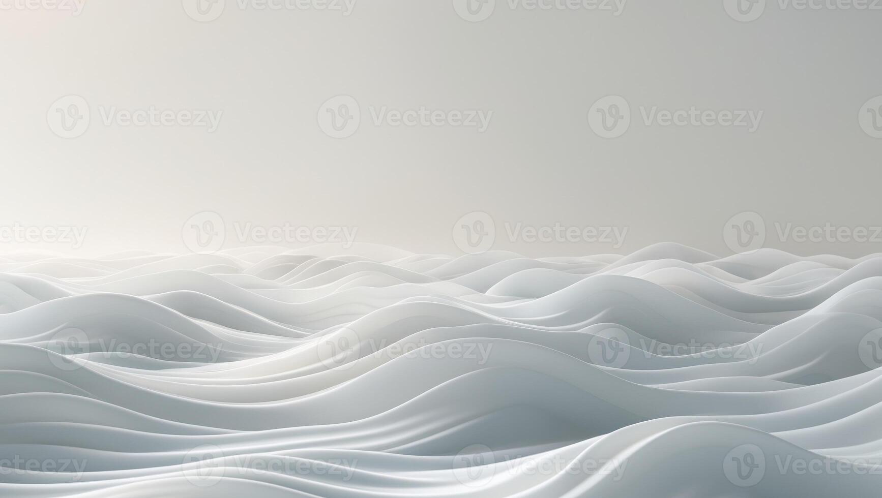 3d rendering of waves on a white background photo