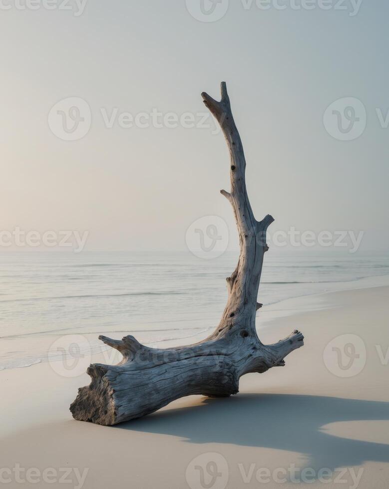 Driftwood on the beach photo