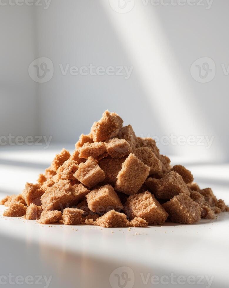 Pile of Brown Sugar Clumpy moist with a caramel hue photo