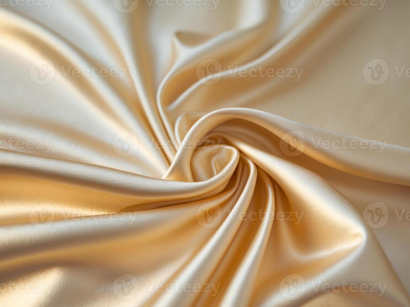 A close up of a gold satin fabric photo