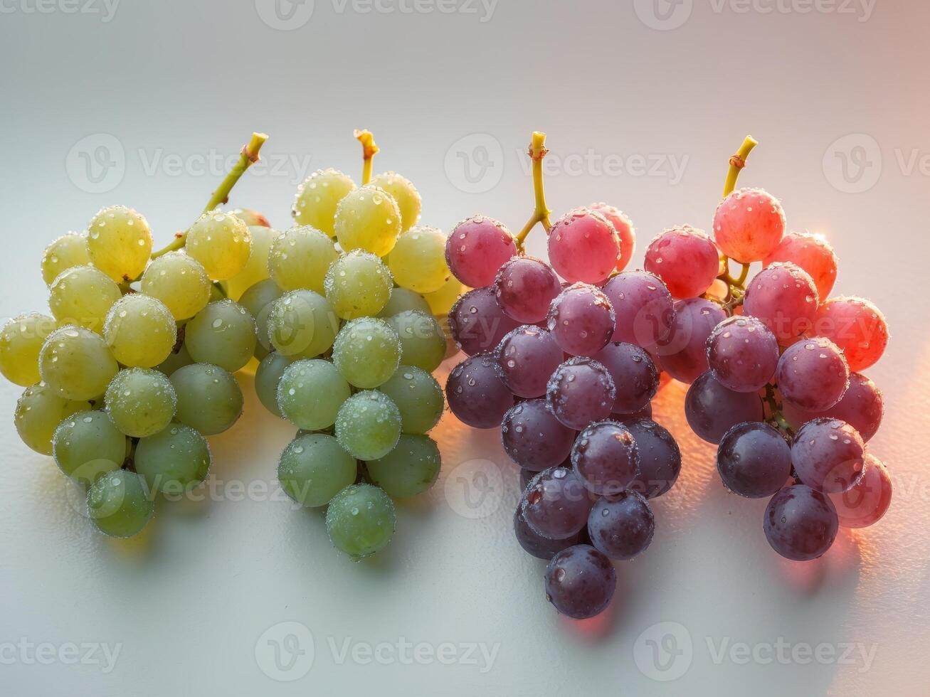 Grapes on white background photo