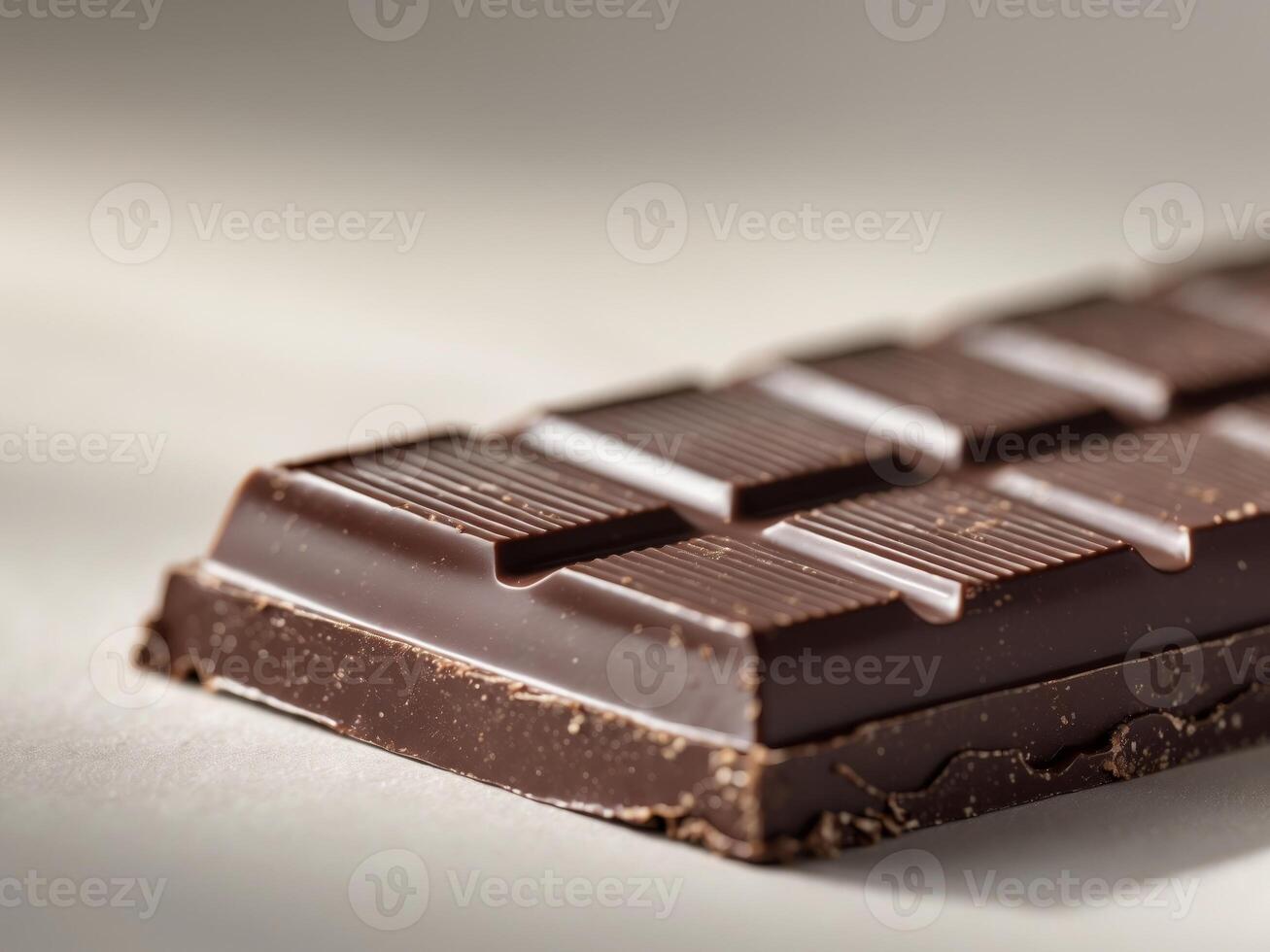 Dark Chocolate Bar Showing Textured Surface photo