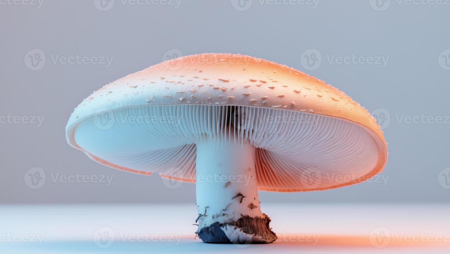 Split Toning A close up of a mushroom with the highlights in one photo