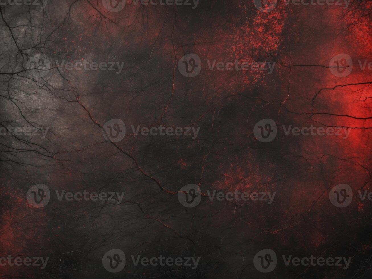 Dark red and black background with trees and fire photo