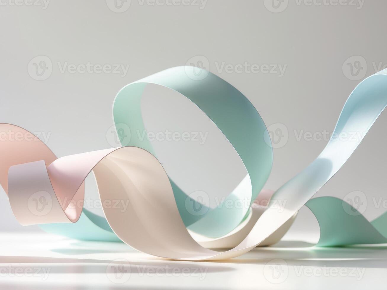 A group of colorful ribbons on a table photo