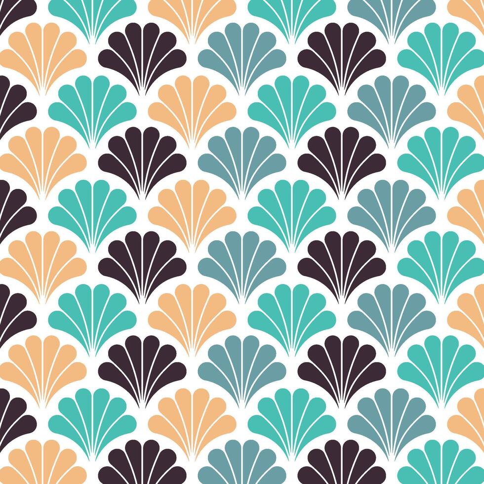 pretty Japanese pattern for Lunar New Year decoration with abstract scales and half circular design. Background and wallpaper style for Chinese New Year. vector