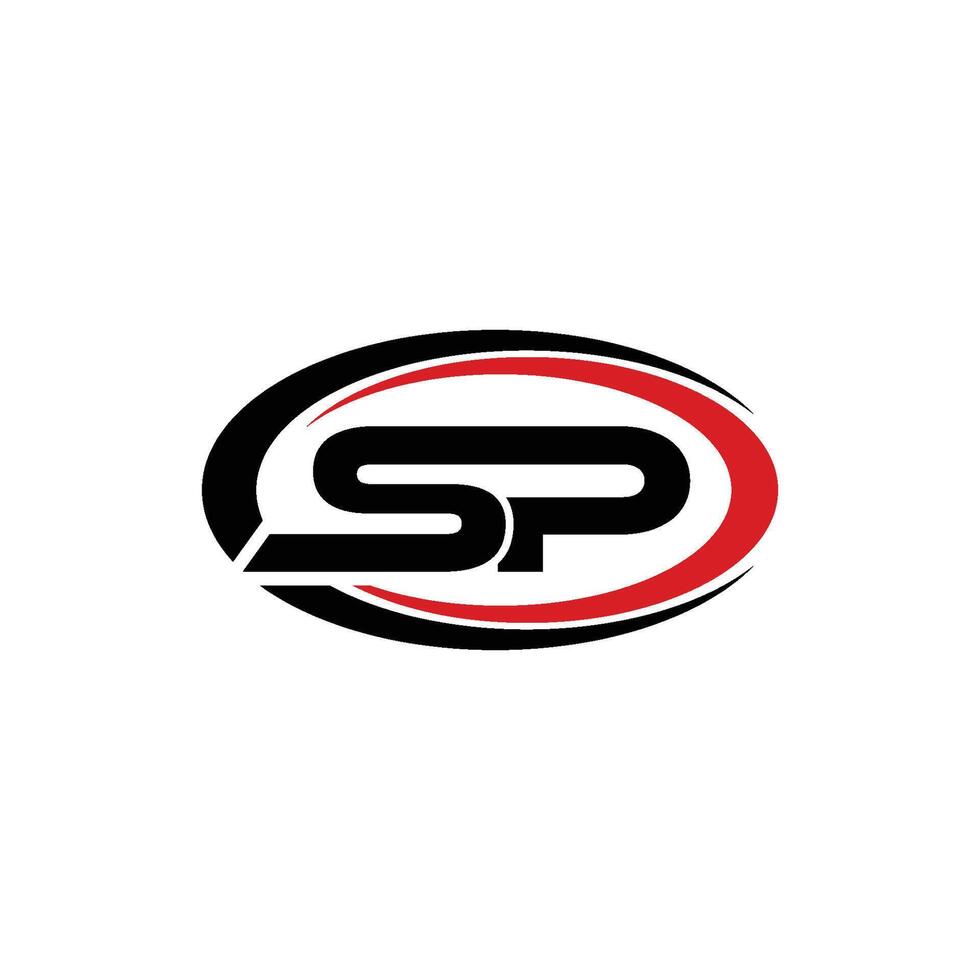 SP PS Letter Initial Logo Design Template vector