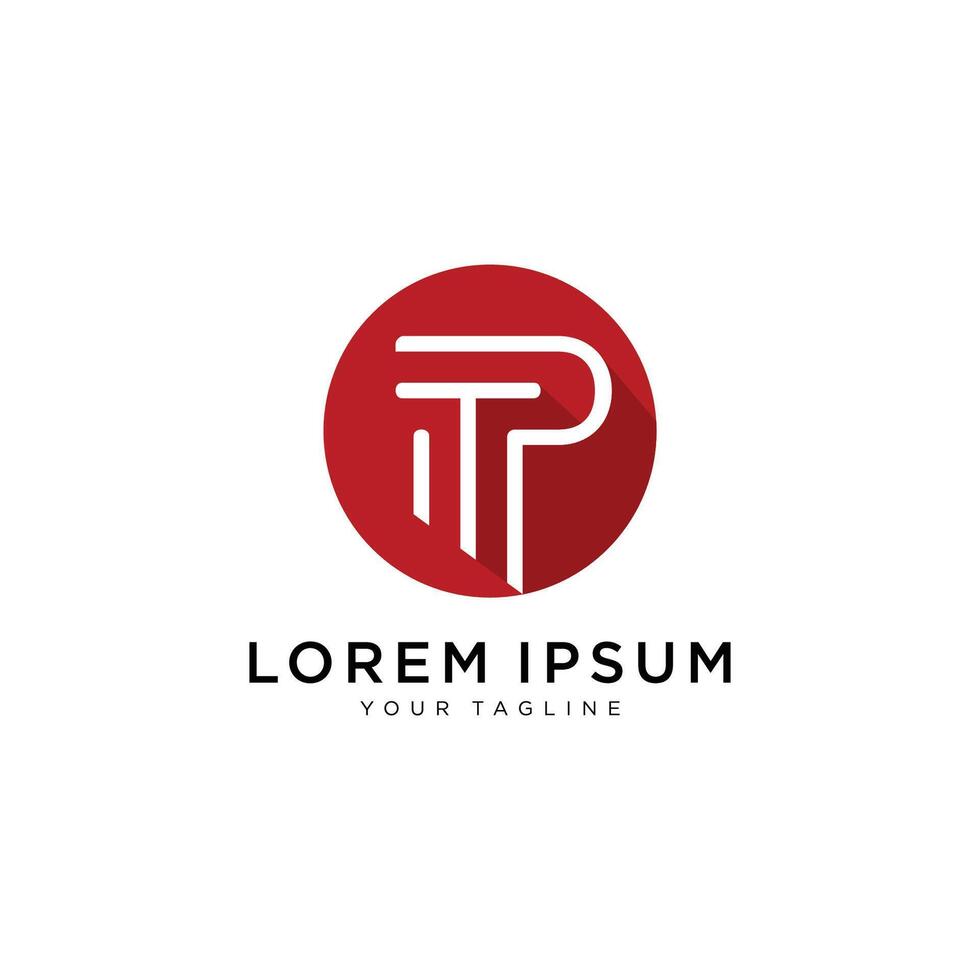 Initial Letter TP Logo Template Design vector