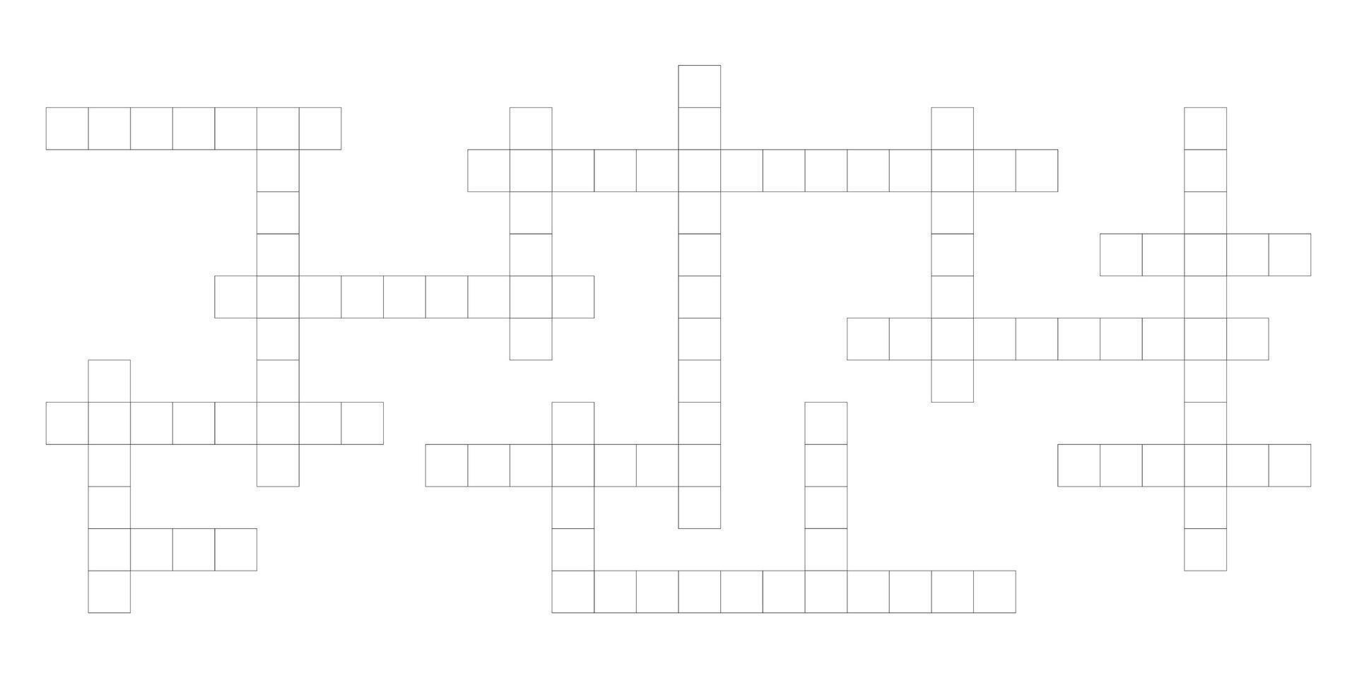 Isometric crossword puzzle icon with empty word boxes. Abstract design for web and marketing use. vector