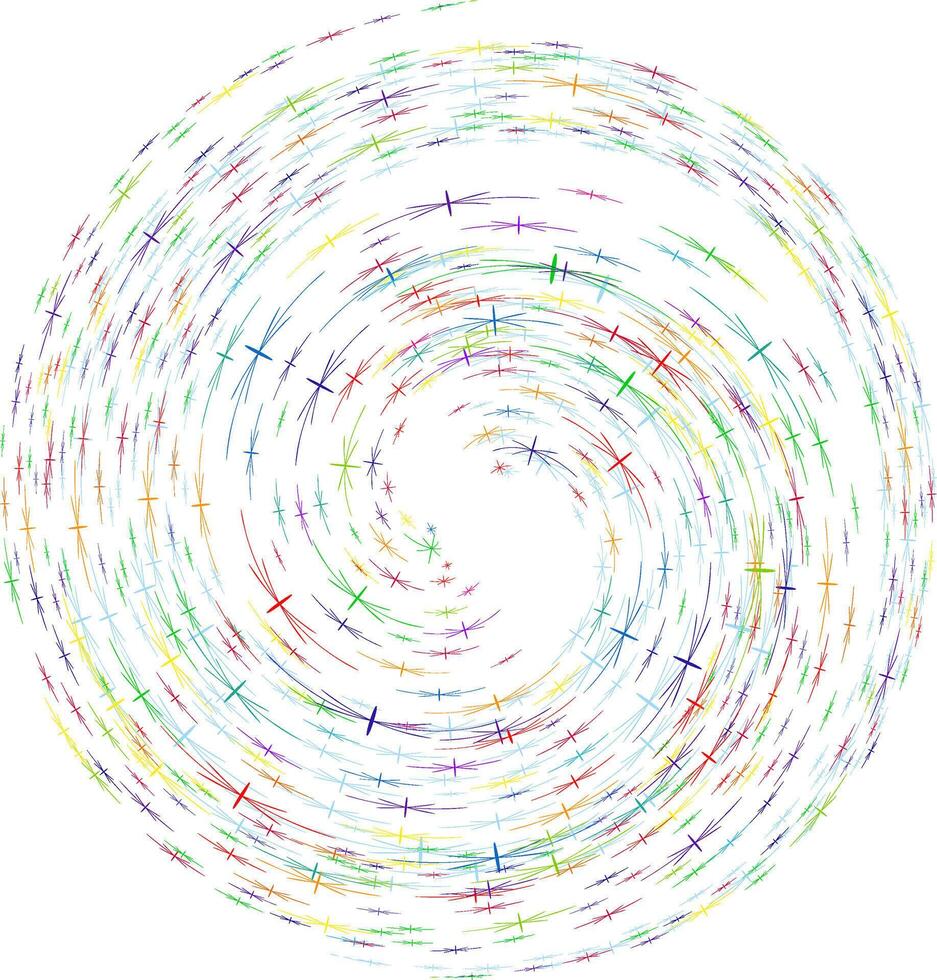 Colored spiral, swirl, twirl element. Helix, volute and vortex icon vector