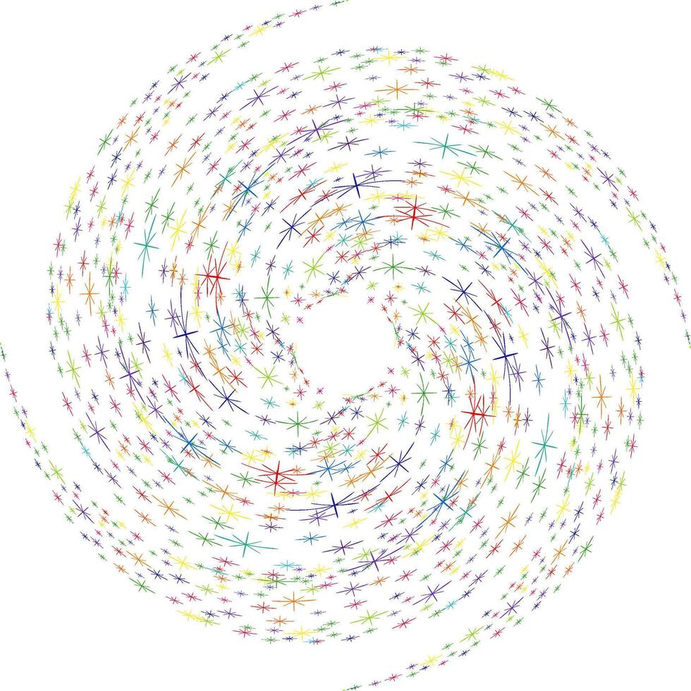 Colored spiral, swirl, twirl element. Helix vector
