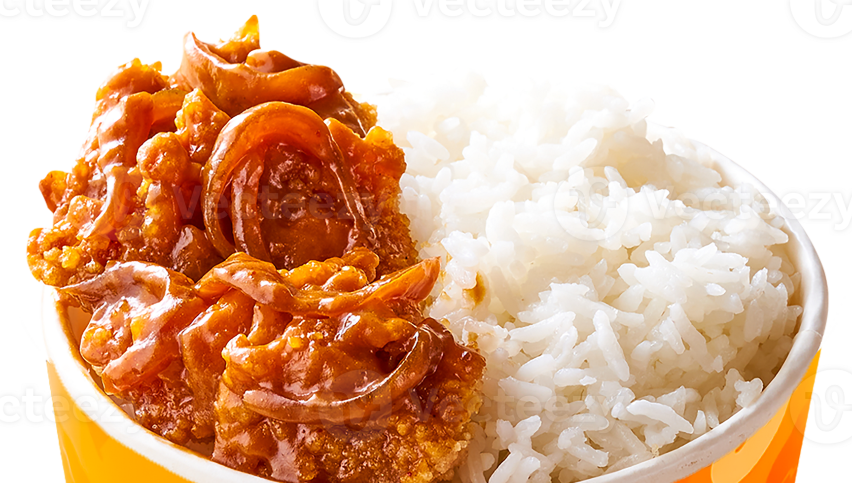 Truffle Chicken Garlic Butter with rice png